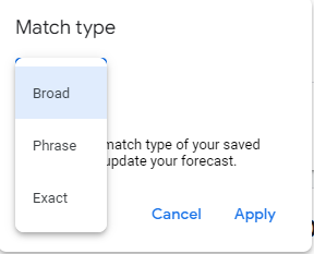 match type open